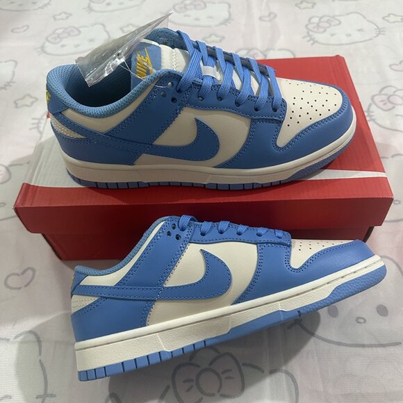 Nike Dunk Blue And White Low-Top Sneakers - Picture 1 of 6